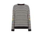 Oasis Stripe Embroidered Sweater