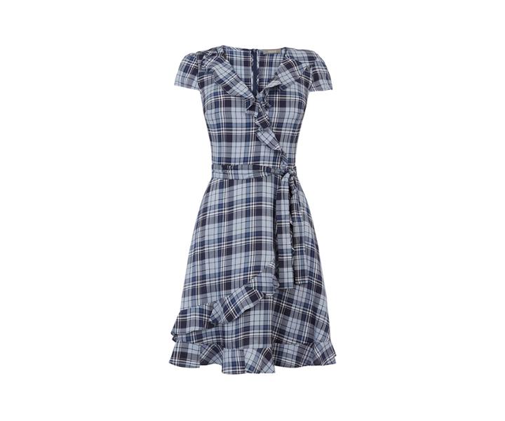 Oasis Check Tea Dress