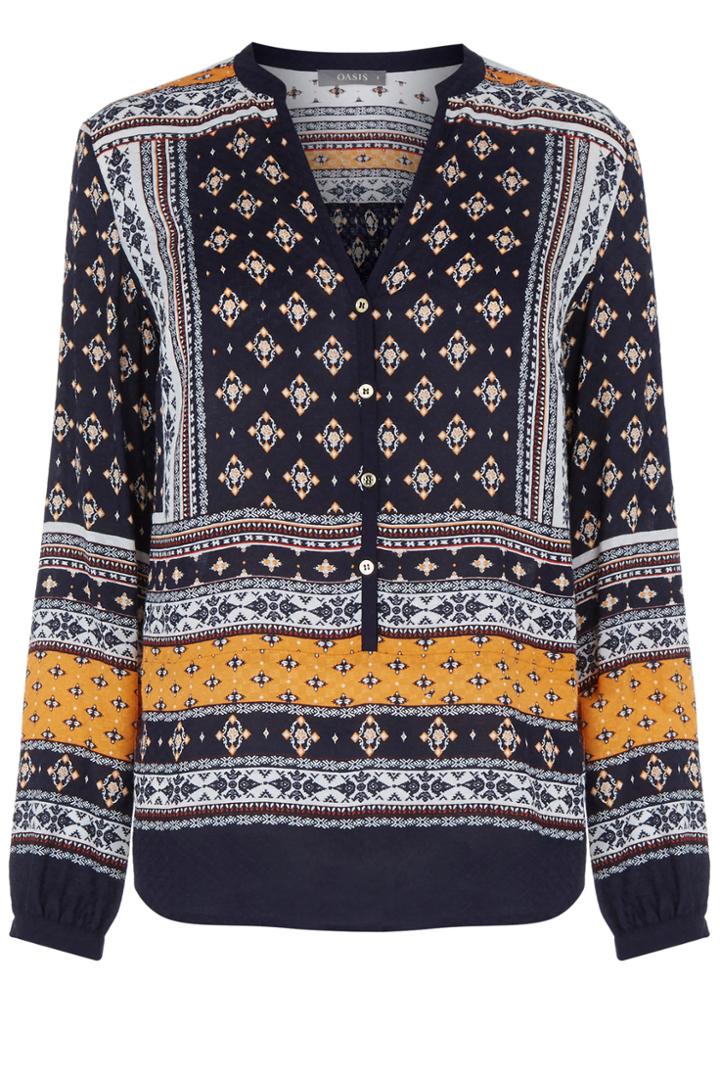 Oasis Latana Placement Blouse