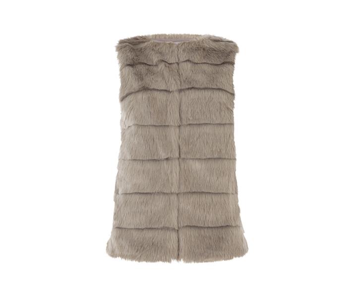 Oasis Ribbed Faux Fur Gilet