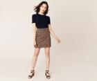 Oasis Leopard Print Mini Skirt