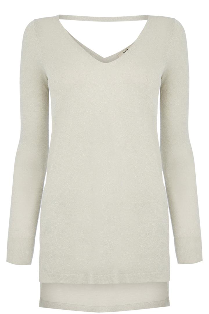 Oasis Sparkle Split Hem V Neck Tunic