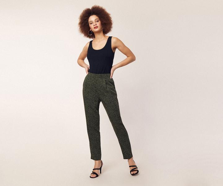 Oasis Dalmatian Peg Trouser