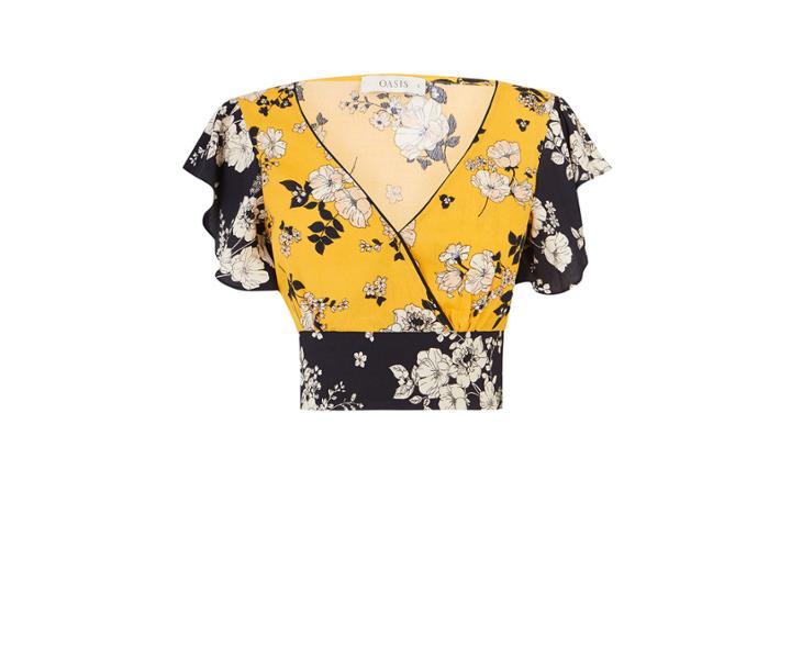 Oasis Patched Scarf Top