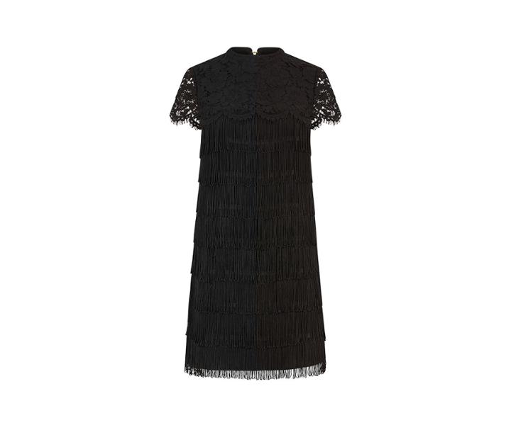 Oasis Lace And Fringe Dress
