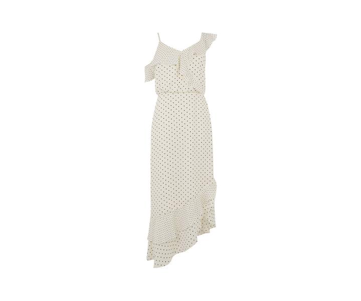 Oasis Long Spot Asymmetric Dress