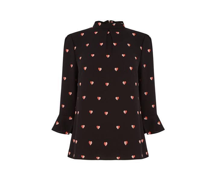 Oasis Heart Scallop Top