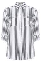 Oasis Viscose Vertical Stripe Shirt