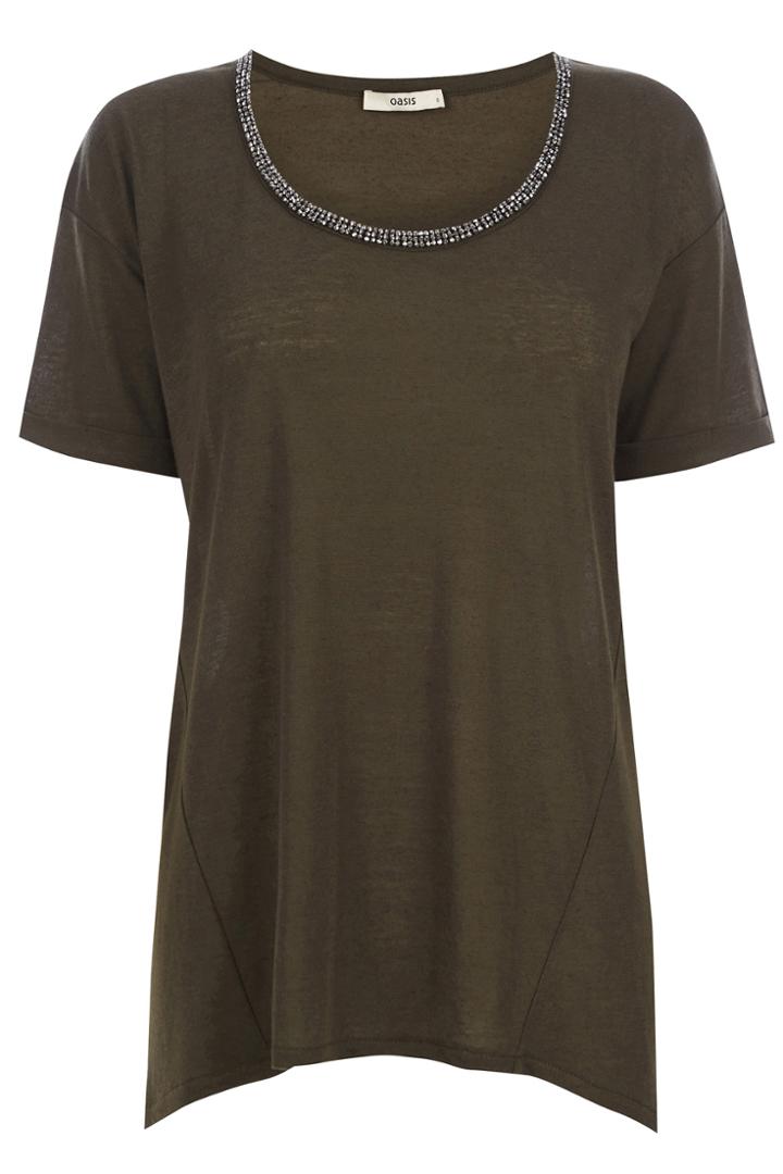 Oasis Neppy Embellished T-shirt