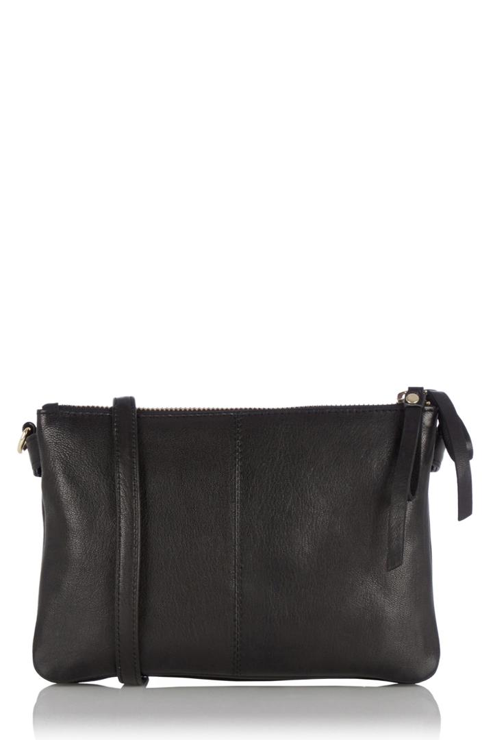 Oasis Leather Double X Body Bag