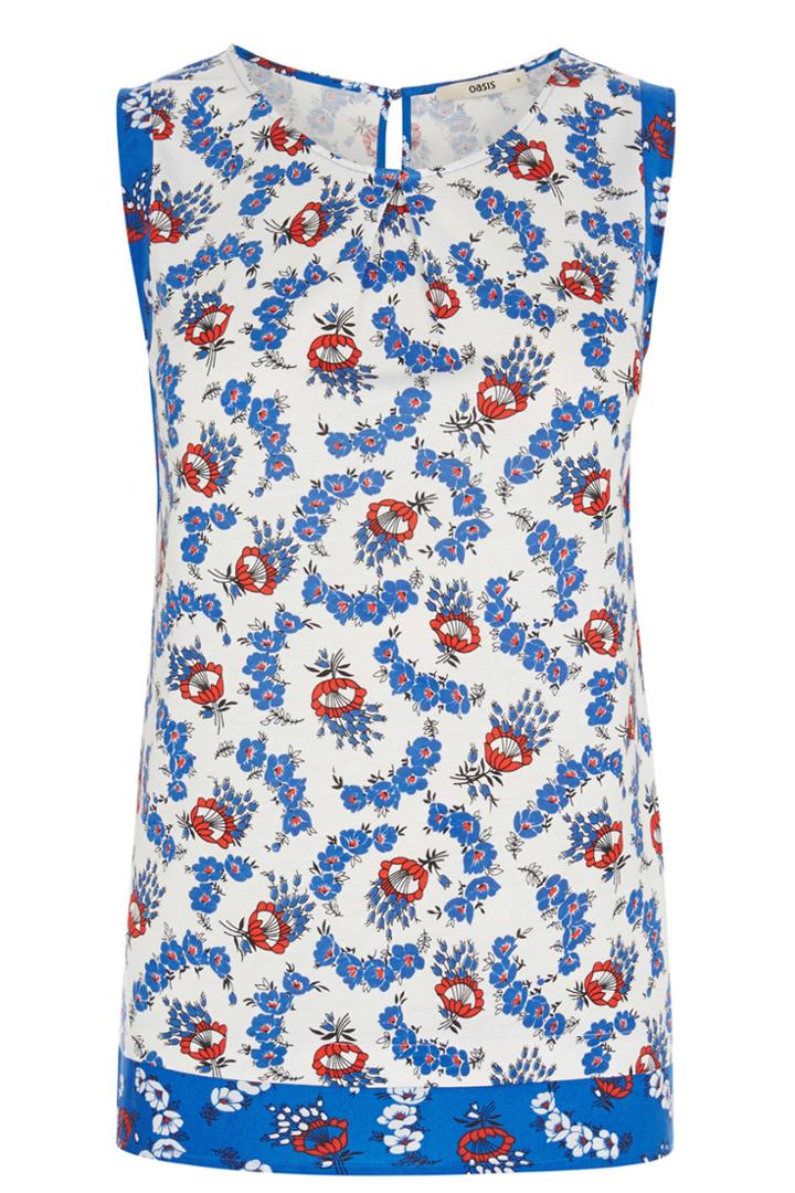 Oasis Floral Shell Top