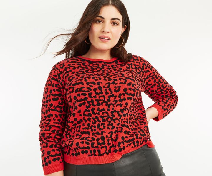 Oasis Curve Leopard Jumper