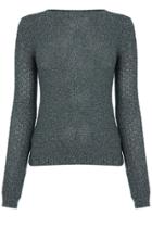 Oasis Textured Lurex Jumper