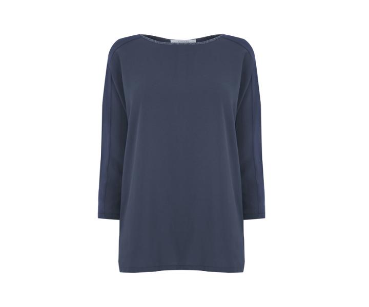Oasis Shimmer Trim Top