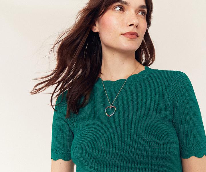 Oasis Coloured Heart Necklace