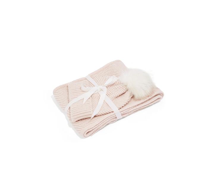 Oasis Lurex Scarf & Hat Set