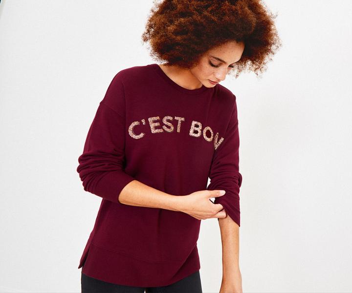 Oasis C'est Bon Slogan Sweater