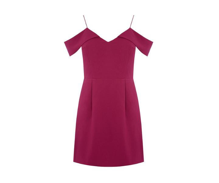 Oasis Short Bardot Cold Shoulder Dre