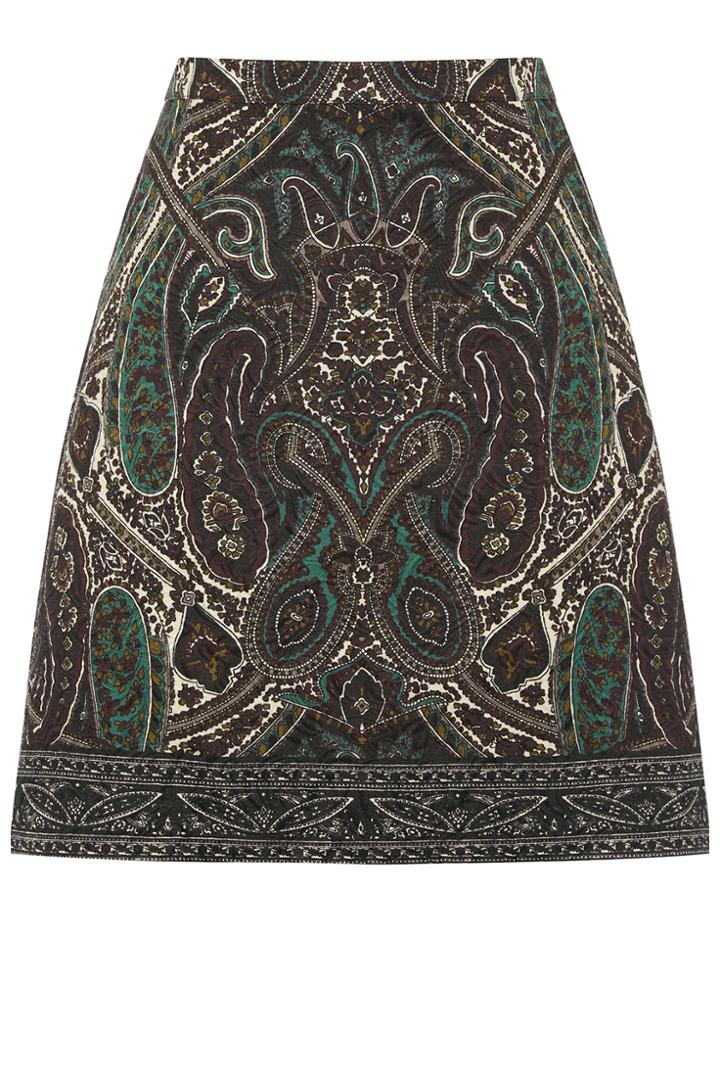 Oasis Paisley Jacquard Skirt