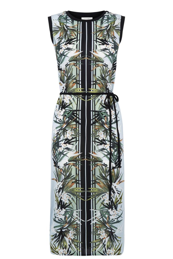 Oasis Palm Placement Column Dress