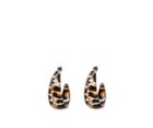 Oasis Leopard Hoop Earrings