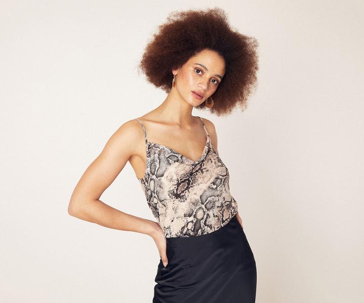 Oasis Snake Cowl Cami
