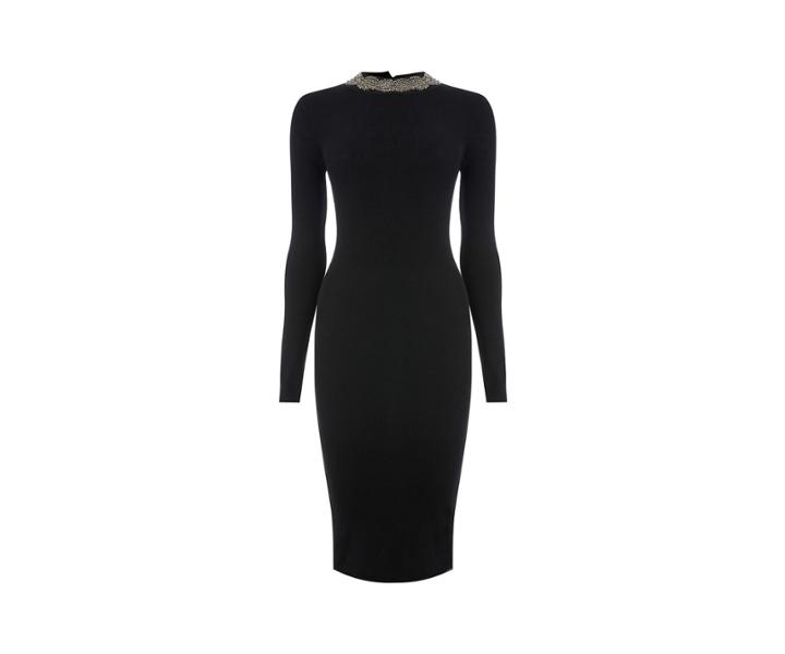 Oasis Embellished Neck Dress