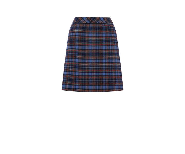 Oasis Blue Check Poppy Skirt