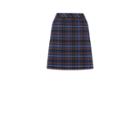 Oasis Blue Check Poppy Skirt