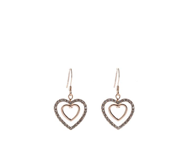 Oasis Crystal Heart Earrings