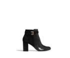 Oasis Block Leather Ankle Boots