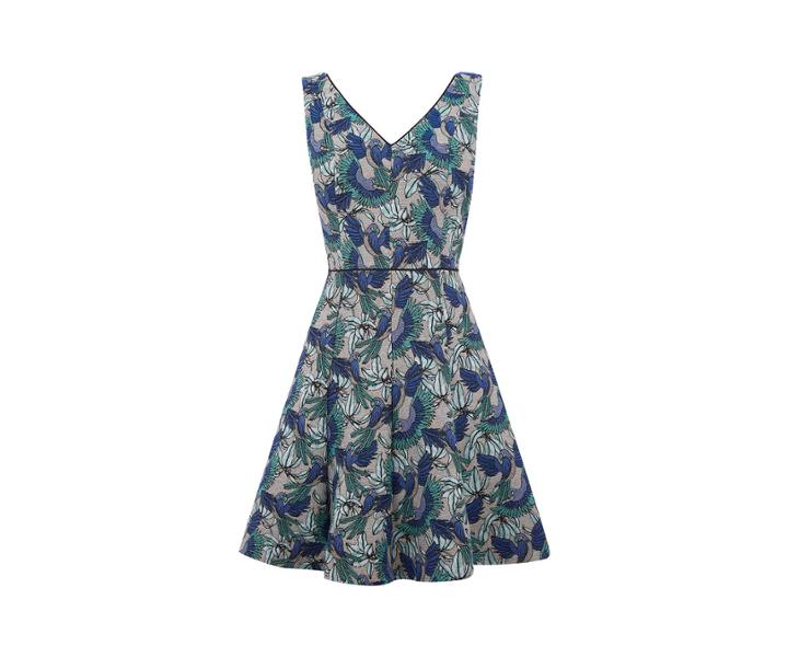 Oasis Zsl Parrot Jacquard Dress
