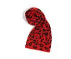 Oasis Red Leopard Cosy Scarf
