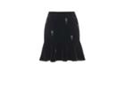 Oasis Snowdrop Velvet Skirt