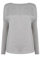 Oasis Drop Sleeve Animal Jacquard Top