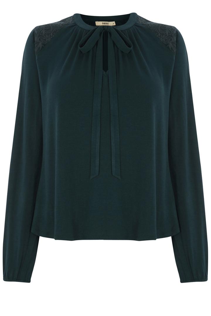 Oasis Pussy Bow Blouse