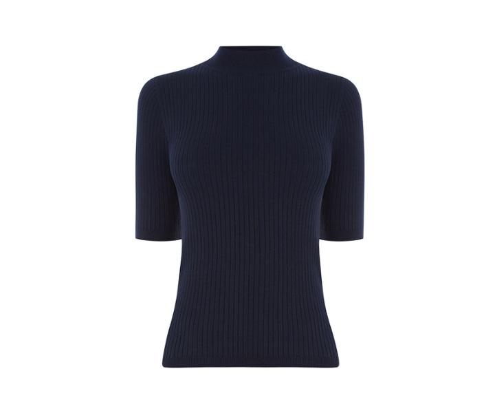 Oasis Ellen High Neck Rib Jumper