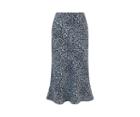 Oasis Leopard Satin Skirt
