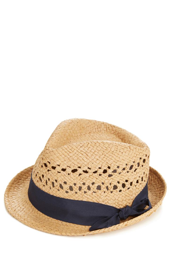 Oasis Navy Ribbon Trilby