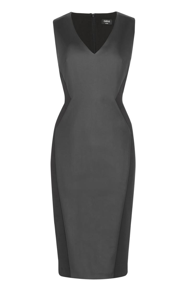 Oasis Faux Leather Pencil Dress