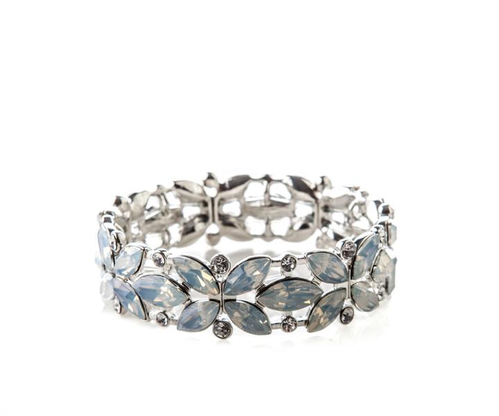 Oasis Rhodium Opal Bracelet