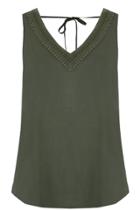 Oasis Bobble Trim Viscose Vest