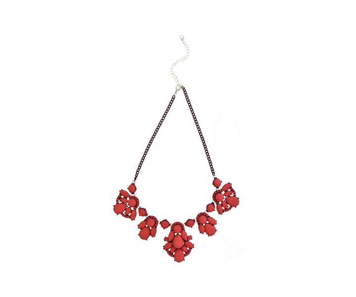 Oasis Red Statement Necklace