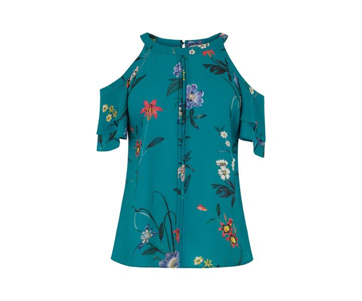Oasis Lydia Cold Shoulder Top