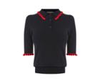 Oasis Liberty Frill Polo Jumper