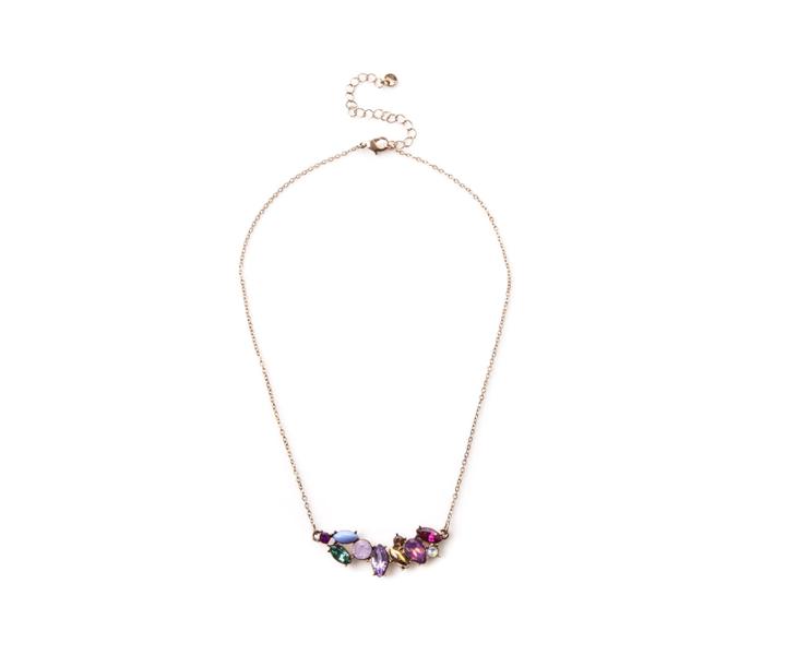 Oasis Coloured Crystal Short Necklac
