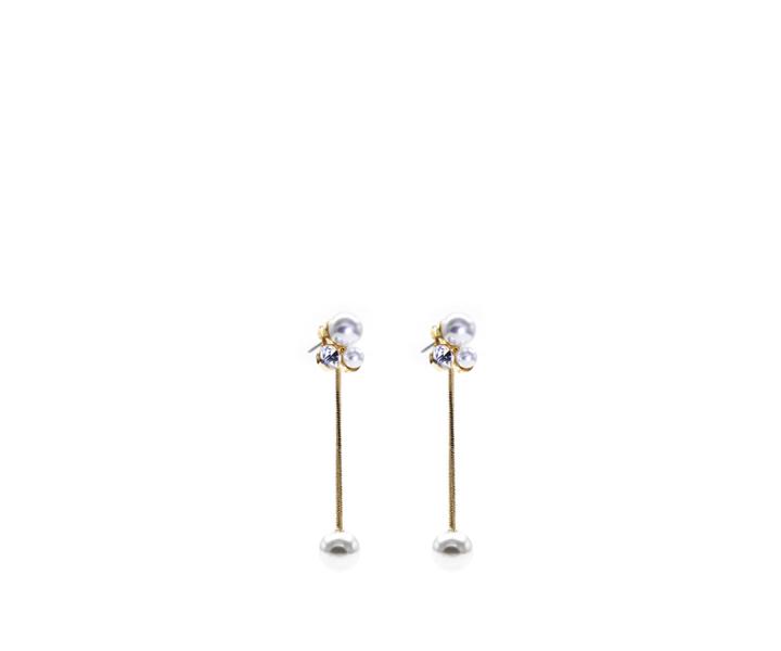 Oasis Pearl Front Back Earrings