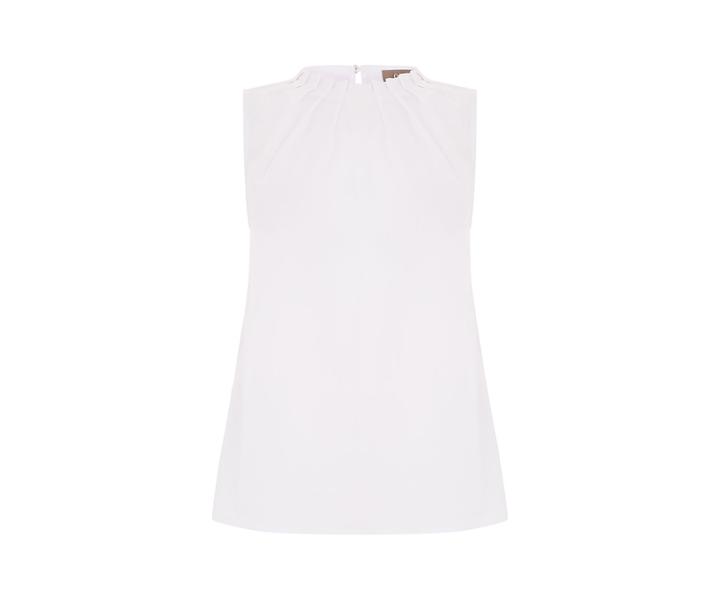 Oasis Pleat Neck Cotton Top