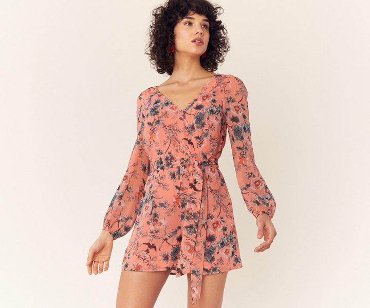 Oasis Print Wrap Playsuit