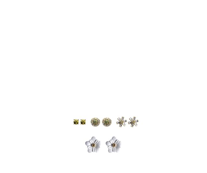 Oasis Floral Earrings 4 Pack